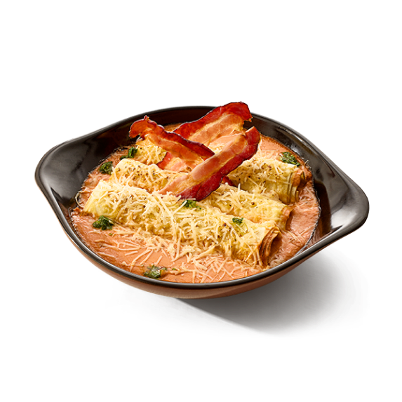 Canelone de brócolis & bacon