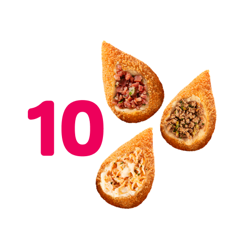 10 Coxinhas Qualquer Sabor